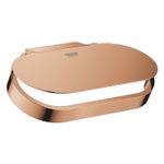 Casa si Gradina - Sanitare - Suporturi si accesorii baie - Suporturi baie - Suport hartie igienica Grohe 41069DA0, Selection, 1 rola, montare pe perete, fixare ascunsa, lucios, cupru - Infinity.ro