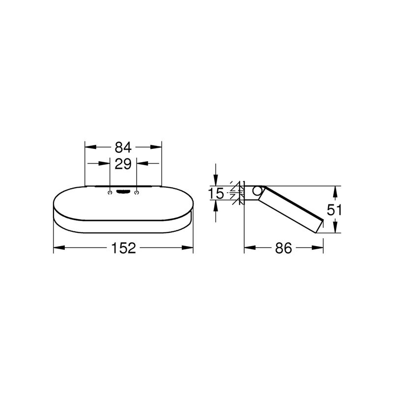 Casa si Gradina - Sanitare - Suporturi si accesorii baie - Suporturi baie - Suport hartie igienica Grohe 41069AL0, Selection, 1 rola, montare pe perete, fixare ascunsa, mat, grafit - Infinity.ro