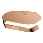 Casa si Gradina - Sanitare - Suporturi si accesorii baie - Suporturi baie - Suport hartie igienica Grohe 41069DA0, Selection, 1 rola, montare pe perete, fixare ascunsa, lucios, cupru - Infinity.ro