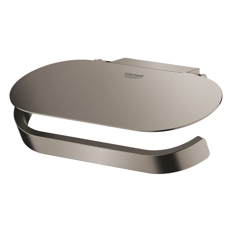 Casa si Gradina - Sanitare - Suporturi si accesorii baie - Suporturi baie - Suport hartie igienica Grohe 41069AL0, Selection, 1 rola, montare pe perete, fixare ascunsa, mat, grafit - Infinity.ro