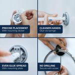 Casa si Gradina - Sanitare - Suporturi si accesorii baie - Suporturi baie - Suport hartie WC Grohe 41179GN0, Start, aparente, capac, metal, mat, auriu - Infinity.ro
