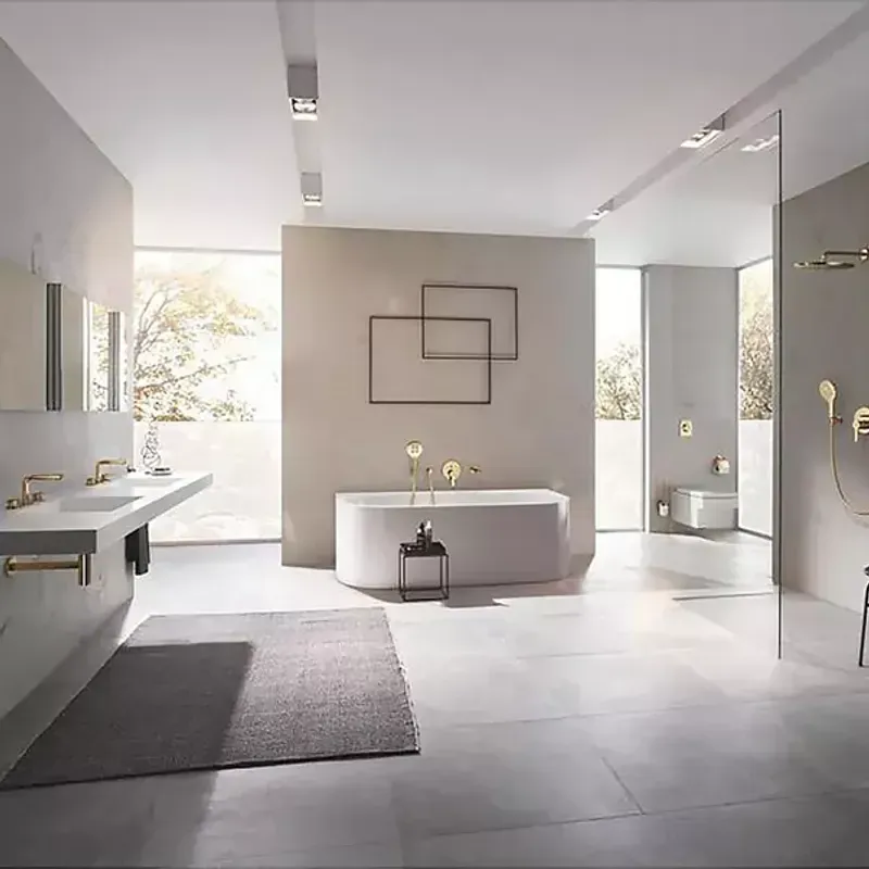 Casa si Gradina - Sanitare - Suporturi si accesorii baie - Suporturi baie - Suport hartie igienica Grohe 40367GL1, Essentials, 1 rola, fixare ascunsa, lucios, auriu - Infinity.ro