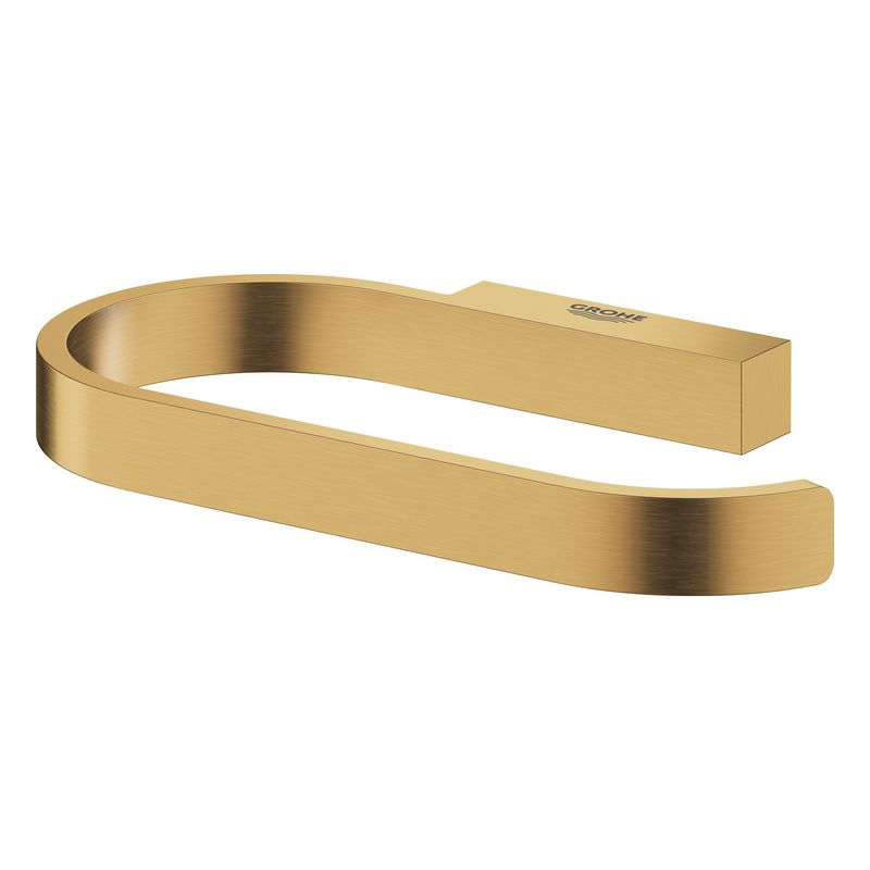 Casa si Gradina - Sanitare - Suporturi si accesorii baie - Suporturi baie - Suport hartie igienica Grohe 41068GN0, Selection, pe perete, metal, mat, auriu - Infinity.ro