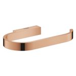 Casa si Gradina - Sanitare - Suporturi si accesorii baie - Suporturi baie - Suport hartie igienica Grohe 41068DA0, Selection, 1 rola, montare pe perete, fixare ascunsa, lucios, cupru - Infinity.ro