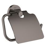 Casa si Gradina - Sanitare - Suporturi si accesorii baie - Suporturi baie - Suport hartie igienica Grohe 40367A01, Essentials, 1 rola, capac, metal, lucios, grafit - Infinity.ro