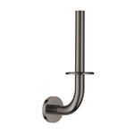 Casa si Gradina - Sanitare - Suporturi si accesorii baie - Suporturi baie - Suport hartie igienica Grohe 40385A01, Essentials, montare pe perete, 1 rola, fixare ascunse, lucios, grafit - Infinity.ro