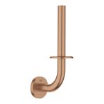 Casa si Gradina - Sanitare - Suporturi si accesorii baie - Suporturi baie - Suport hartie igienica Grohe 40385DL1, Essentials, montare pe perete, 1 rola, fixare ascunse, mat, cupru - Infinity.ro