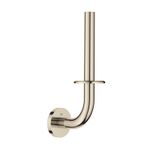 Casa si Gradina - Sanitare - Suporturi si accesorii baie - Suporturi baie - Suport hartie igienica Grohe 40385BE1, Essentials, montare pe perete, 1 rola, fixare ascunse, lucios, nickel - Infinity.ro
