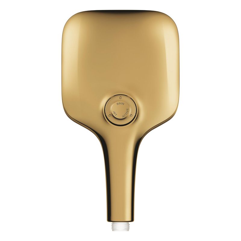 Casa si Gradina - Sanitare - Cazi si cabine de dus - Coloane si seturi de dus - Para dus Grohe 26582GL0, SmartActive Cube, universala, 130 mm, 3 functii, lucios, auriu - Infinity.ro