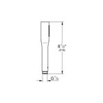 Casa si Gradina - Sanitare - Cazi si cabine de dus - Coloane si seturi de dus - Para dus Grohe 27400AL0, Euphoria Stick, universala, 30 mm, 1 functie, mat, grafit - Infinity.ro