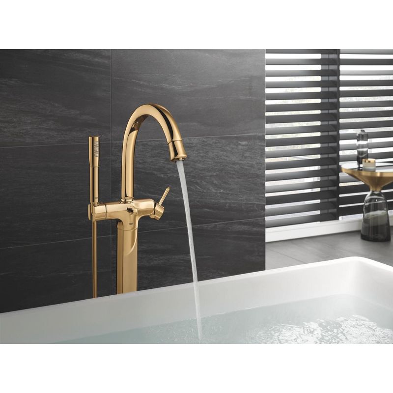 Casa si Gradina - Sanitare - Cazi si cabine de dus - Coloane si seturi de dus - Para dus Grohe 27400GL0, Euphoria Stick, universala, 30 mm, 1 functie, lucios, auriu - Infinity.ro