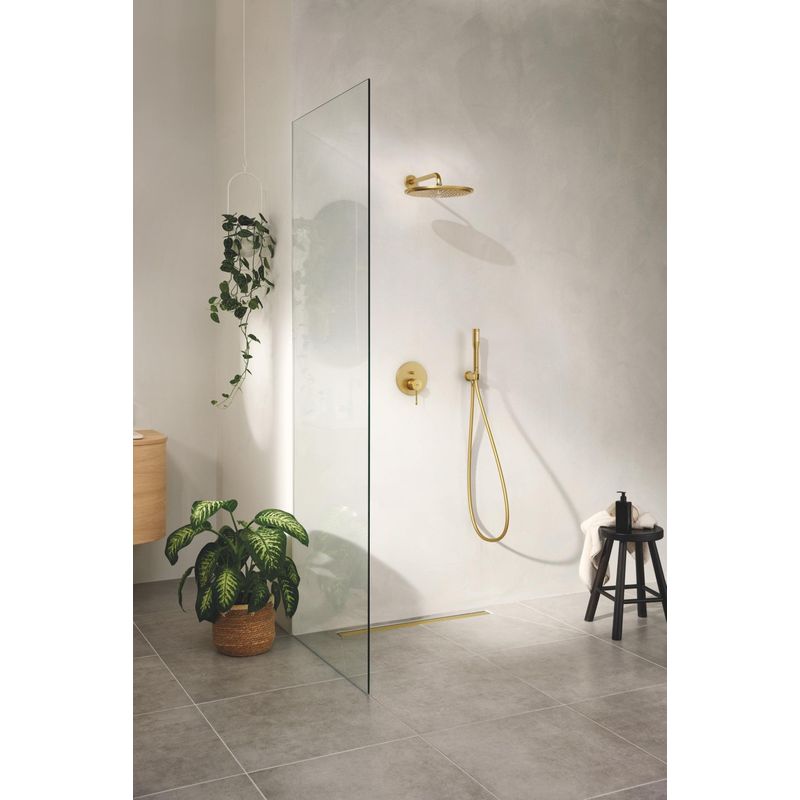 Casa si Gradina - Sanitare - Cazi si cabine de dus - Coloane si seturi de dus - Para dus Grohe 27400GN0, Euphoria Stick, universala, 30 mm, 1 functie, mat, auriu - Infinity.ro