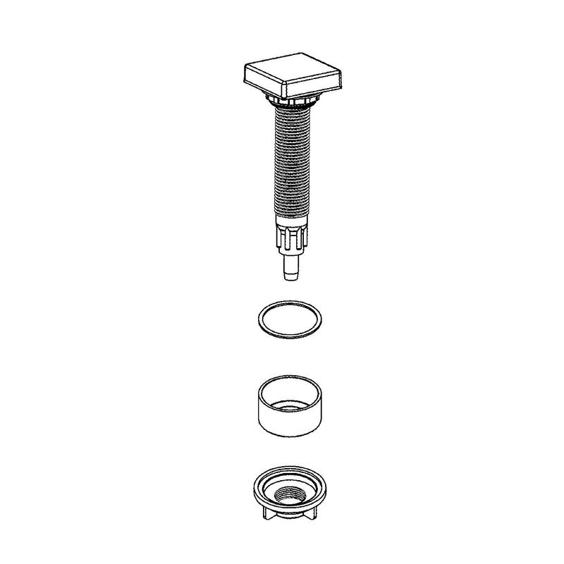 Casa si Gradina - Sanitare - Chiuveta bucatarie si accesorii - Accesorii chiuvete - Buton evacuare chiuveta bucatarie Grohe 42574SD0, plastic, crom - Infinity.ro