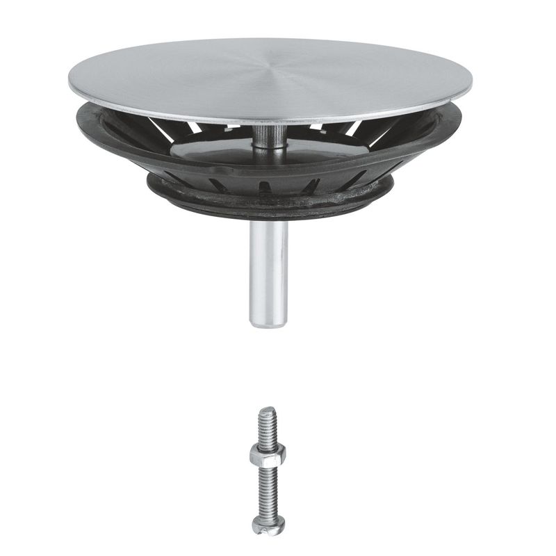 Casa si Gradina - Sanitare - Chiuveta bucatarie si accesorii - Accesorii chiuvete - Sita ventil chiuveta bucatarie Grohe 42577SD0, universala, crom - Infinity.ro