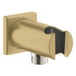 Casa si Gradina - Sanitare - Cazi si cabine de dus - Coloane si seturi de dus - Cot iesire dus Grohe 26659GN0, Rainshower SoftSquare, 1/2'' x 1/2'', suport para, mat, auriu - Infinity.ro