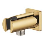 Casa si Gradina - Sanitare - Cazi si cabine de dus - Coloane si seturi de dus - Cot iesire dus Grohe 26659GL0, Rainshower SoftSquare, 1/2'' x 1/2'', suport para, lucios, auriu - Infinity.ro