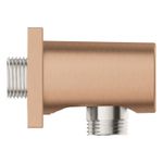 Casa si Gradina - Sanitare - Cazi si cabine de dus - Coloane si seturi de dus - Cot iesire dus Grohe 27076DL0, Rainshower Cube, 1/2'' x 1/2'', mat, cupru - Infinity.ro