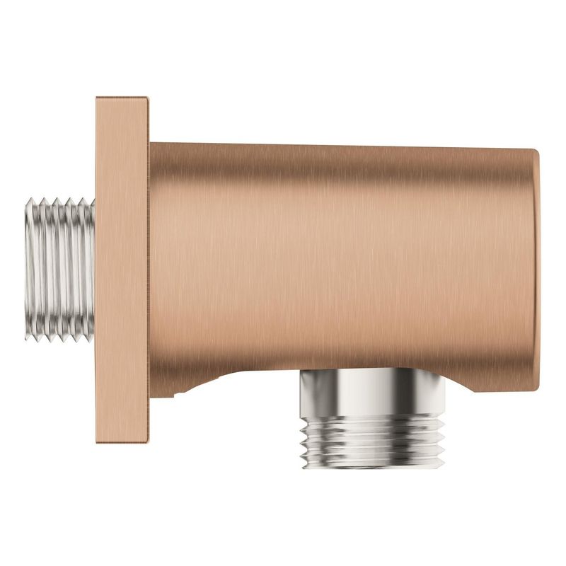 Casa si Gradina - Sanitare - Cazi si cabine de dus - Coloane si seturi de dus - Cot iesire dus Grohe 27076DL0, Rainshower Cube, 1/2'' x 1/2'', mat, cupru - Infinity.ro