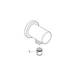 Casa si Gradina - Sanitare - Cazi si cabine de dus - Coloane si seturi de dus - Cot iesire dus Grohe 27057DL0, Rainshower, 1/2'' x 1/2'', mat, cupru - Infinity.ro