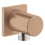 Casa si Gradina - Sanitare - Cazi si cabine de dus - Coloane si seturi de dus - Cot iesire dus Grohe 27076DL0, Rainshower Cube, 1/2'' x 1/2'', mat, cupru - Infinity.ro