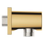 Casa si Gradina - Sanitare - Cazi si cabine de dus - Coloane si seturi de dus - Cot iesire dus Grohe 27076GL0, Rainshower Cube, 1/2'' x 1/2'', lucios, auriu - Infinity.ro