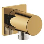 Casa si Gradina - Sanitare - Cazi si cabine de dus - Coloane si seturi de dus - Cot iesire dus Grohe 27076GL0, Rainshower Cube, 1/2'' x 1/2'', lucios, auriu - Infinity.ro