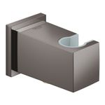 Casa si Gradina - Sanitare - Cazi si cabine de dus - Coloane si seturi de dus - Cot iesire dus Grohe 26370A00, Euphoria Cube, 1/2'' x 1/2'', suport para, lucios, grafit - Infinity.ro