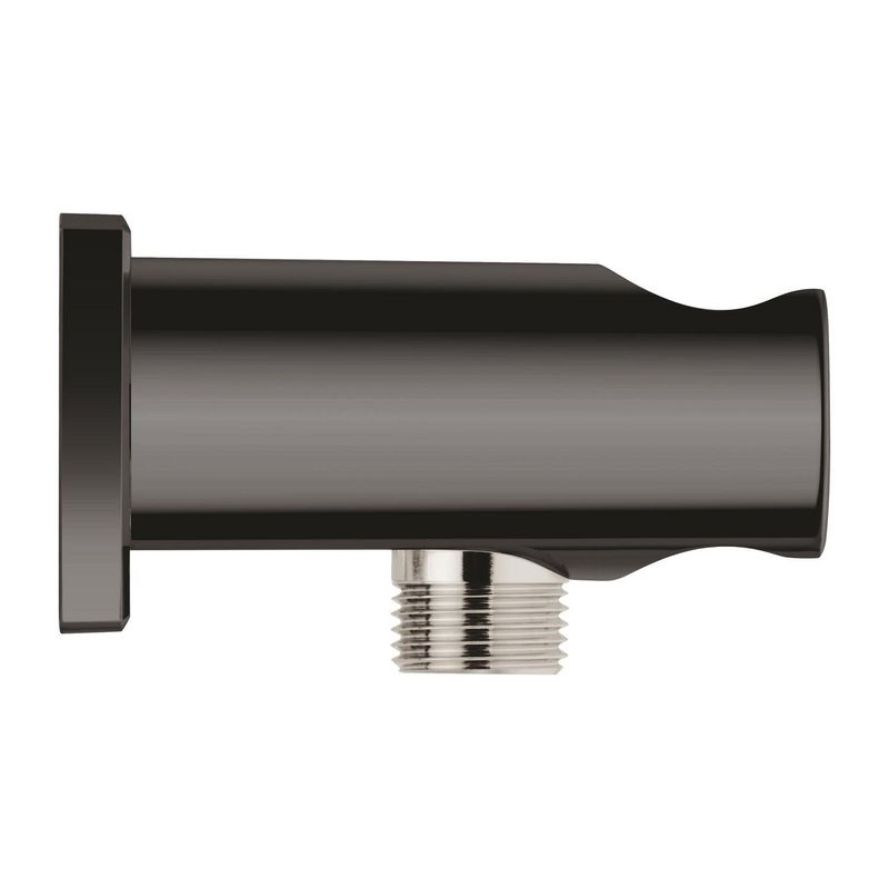 Casa si Gradina - Sanitare - Cazi si cabine de dus - Coloane si seturi de dus - Cot iesire dus Grohe 26659A00, Rainshower SoftSquare, 1/2'' x 1/2'', suport para, lucios, grafit - Infinity.ro