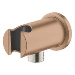 Casa si Gradina - Sanitare - Cazi si cabine de dus - Coloane si seturi de dus - Cot iesire dus Grohe 26658DL0, Rainshower, 1/2'' x 1/2'', suport para, mat, cupru - Infinity.ro