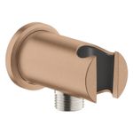 Casa si Gradina - Sanitare - Cazi si cabine de dus - Coloane si seturi de dus - Cot iesire dus Grohe 26658DL0, Rainshower, 1/2'' x 1/2'', suport para, mat, cupru - Infinity.ro