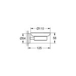 Casa si Gradina - Sanitare - Suporturi si accesorii baie - Dispensere - Suport pahar/dozator Grohe 40369DC1, Essentials, pe perete, metal, mat, otel satinat - Infinity.ro