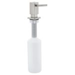 Casa si Gradina - Sanitare - Suporturi si accesorii baie - Dispensere - Dozator sapun bucatarie Grohe 40649DC0, Cube, incastrat, 500 ml, mat, otel satinat - Infinity.ro