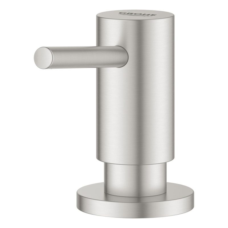 Casa si Gradina - Sanitare - Suporturi si accesorii baie - Dispensere - Dozator sapun bucatarie Grohe 40535DC0, Cosmo, incastrat, 400 ml, mat, otel satinat - Infinity.ro