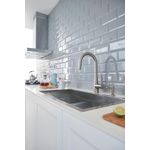 Casa si Gradina - Sanitare - Suporturi si accesorii baie - Dispensere - Dozator sapun bucatarie Grohe 40535DC0, Cosmo, incastrat, 400 ml, mat, otel satinat - Infinity.ro