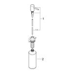 Casa si Gradina - Sanitare - Suporturi si accesorii baie - Dispensere - Dozator sapun bucatarie Grohe 40535DC0, Cosmo, incastrat, 400 ml, mat, otel satinat - Infinity.ro
