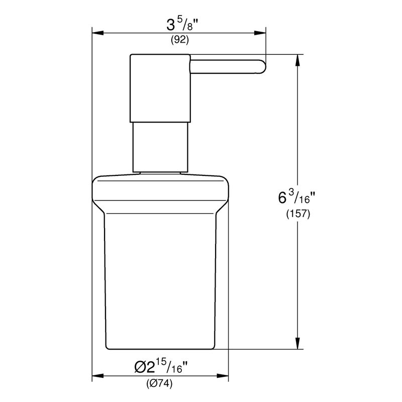 Casa si Gradina - Sanitare - Suporturi si accesorii baie - Dispensere - Dozator sapun Grohe 40394DA1, Essentials, pe suport, 160 ml, sticla, metal, lucios, cupru - Infinity.ro