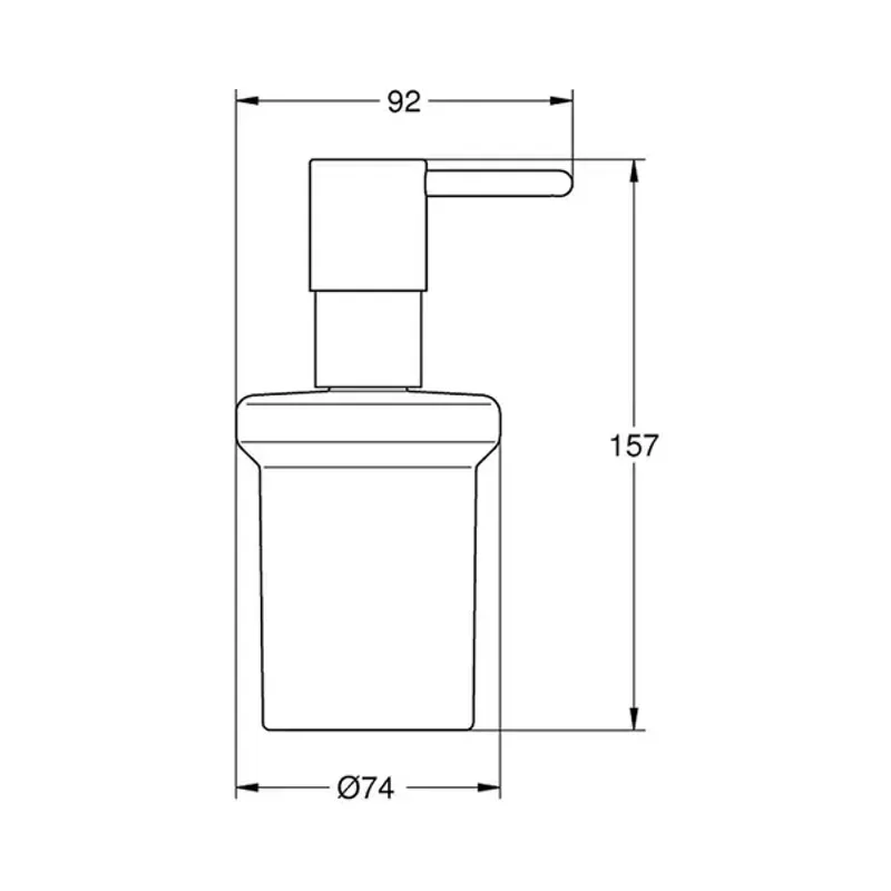 Casa si Gradina - Sanitare - Suporturi si accesorii baie - Dispensere - Dozator sapun Grohe 40394GL1, Essentials, 160 ml, sticla, metal, lucios, auriu - Infinity.ro