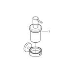 Casa si Gradina - Sanitare - Suporturi si accesorii baie - Dispensere - Dozator sapun Grohe 41195DC0, Start, pe perete, metal, sticla, mat, otel satinat - Infinity.ro