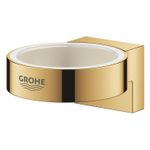 Casa si Gradina - Sanitare - Suporturi si accesorii baie - Dispensere - Suport Grohe 41027GL0, Selection, pe perete, pentru pahar/dozator, metal, lucios, auriu - Infinity.ro