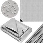 Casa si Gradina - Gradina si terasa - Mobilier exterior - Accesorii pentru gradina - Prelata din polietilena impermeabila laminata, 210g/m2, 2x4m, gri - Infinity.ro