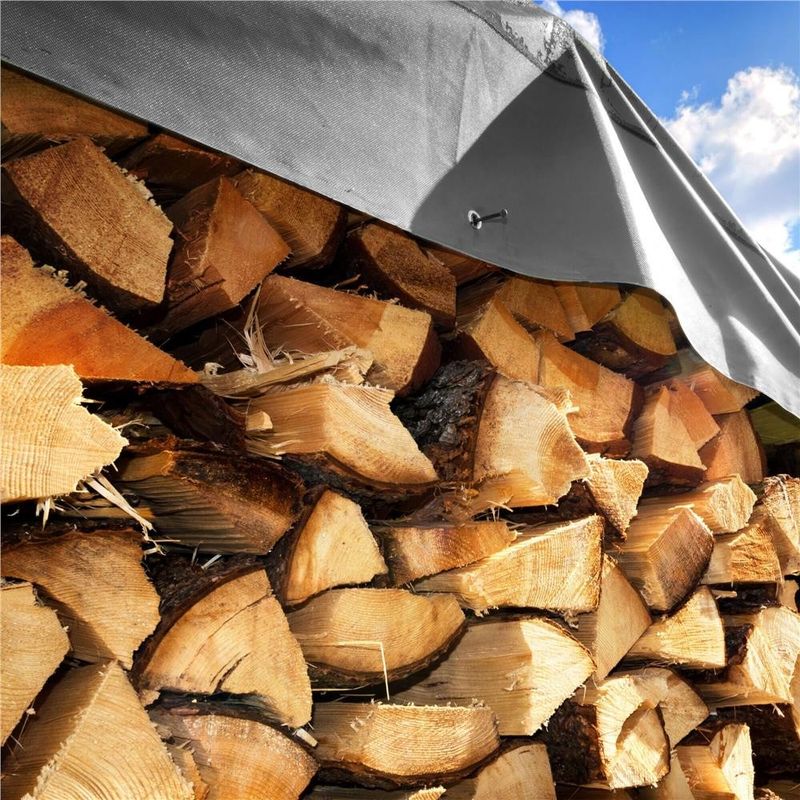 Casa si Gradina - Gradina si terasa - Mobilier exterior - Accesorii pentru gradina - Prelata din polietilena impermeabila laminata, 210g/m2, 2x4m, gri - Infinity.ro