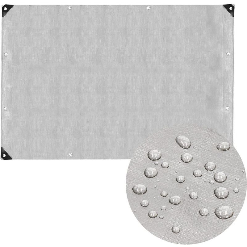 Casa si Gradina - Gradina si terasa - Mobilier exterior - Accesorii pentru gradina - Prelata din polietilena impermeabila laminata, 210g/m2, 2x4m, gri - Infinity.ro