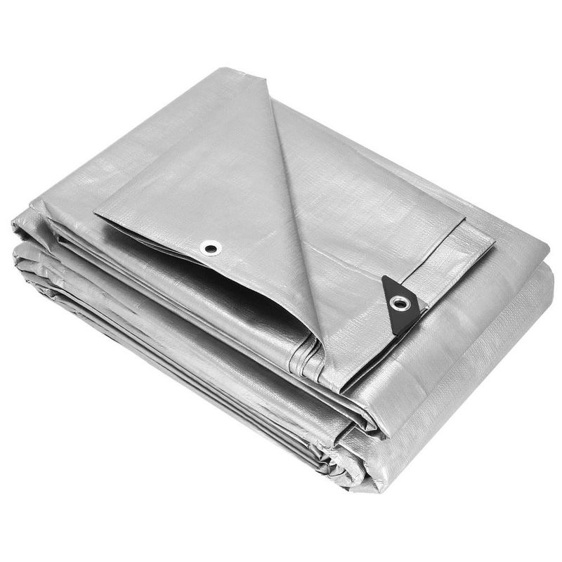 Casa si Gradina - Gradina si terasa - Mobilier exterior - Accesorii pentru gradina - Prelata din polietilena impermeabila laminata, 270g/m2, 6x8m, gri - Infinity.ro