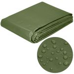Casa si Gradina - Gradina si terasa - Mobilier exterior - Accesorii pentru gradina - Prelata din polietilena impermeabila laminata, 100g/m2, 4x5 m, verde - Infinity.ro