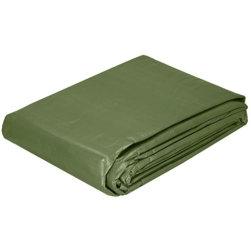 Casa si Gradina - Gradina si terasa - Mobilier exterior - Accesorii pentru gradina - Prelata din polietilena impermeabila laminata, 100g/m2, 4x5 m, verde - Infinity.ro