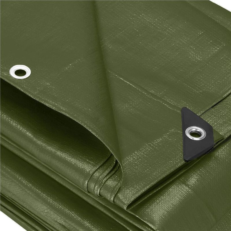 Casa si Gradina - Gradina si terasa - Mobilier exterior - Accesorii pentru gradina - Prelata din polietilena impermeabila laminata, 100g/m2, 4x5 m, verde - Infinity.ro