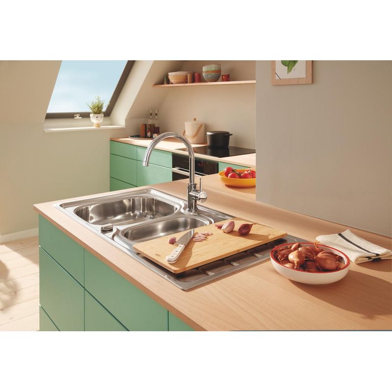 Casa si Gradina - Bucatarie si vesela - Ustensile bucatarie - Tocatoare de bucatarie - Tocator Grohe 40750HV0, 450 x 240 mm, bambus - Infinity.ro