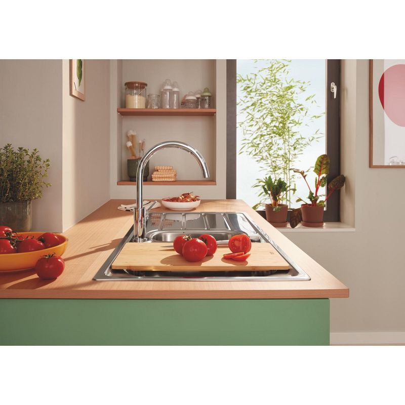 Casa si Gradina - Bucatarie si vesela - Ustensile bucatarie - Tocatoare de bucatarie - Tocator Grohe 40750HV0, 450 x 240 mm, bambus - Infinity.ro