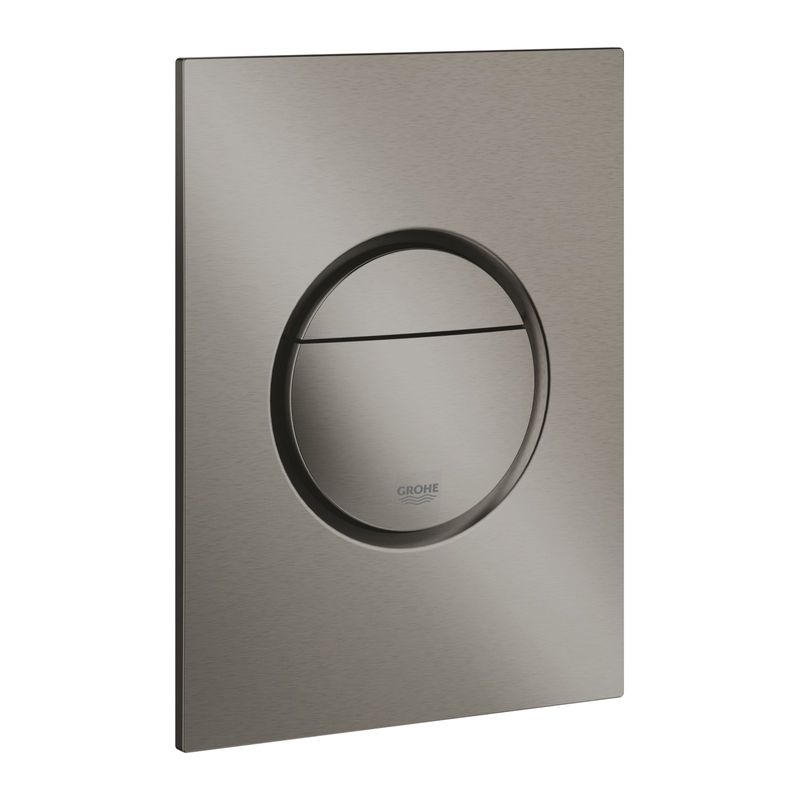 Casa si Gradina - Sanitare - Obiecte sanitare - Accesorii vase de toaleta - Clapeta actionare Grohe 37601AL0, Nova, S, dubla, 130 x 172 mm, verticala, ABS, mat, grafit - Infinity.ro