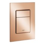 Casa si Gradina - Sanitare - Obiecte sanitare - Accesorii vase de toaleta - Clapeta actionare Grohe 37535DA0, Skate Cosmopolitan, S, dubla, 130 x 172 mm, verticala, lucios, ABS, cupru - Infinity.ro